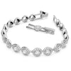 Swarovski Una Angelic Full Set Round Silver Tennis 5367853 Swarovski