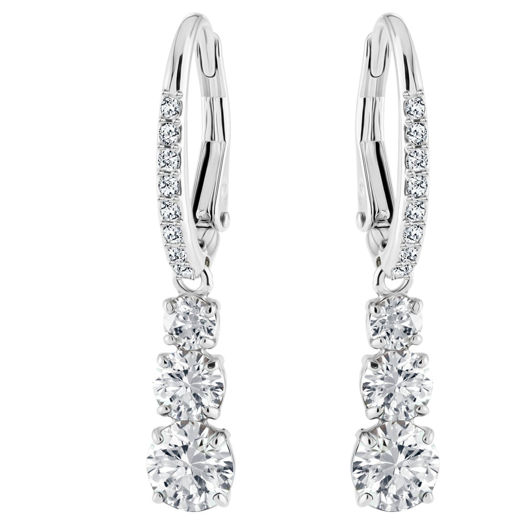 Swarovski Stilla Attract Trilogy Hoop Earrings 5416155