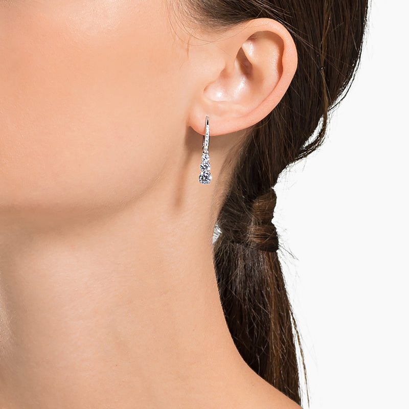 Swarovski Stilla Attract Trilogy Hoop Earrings 5416155