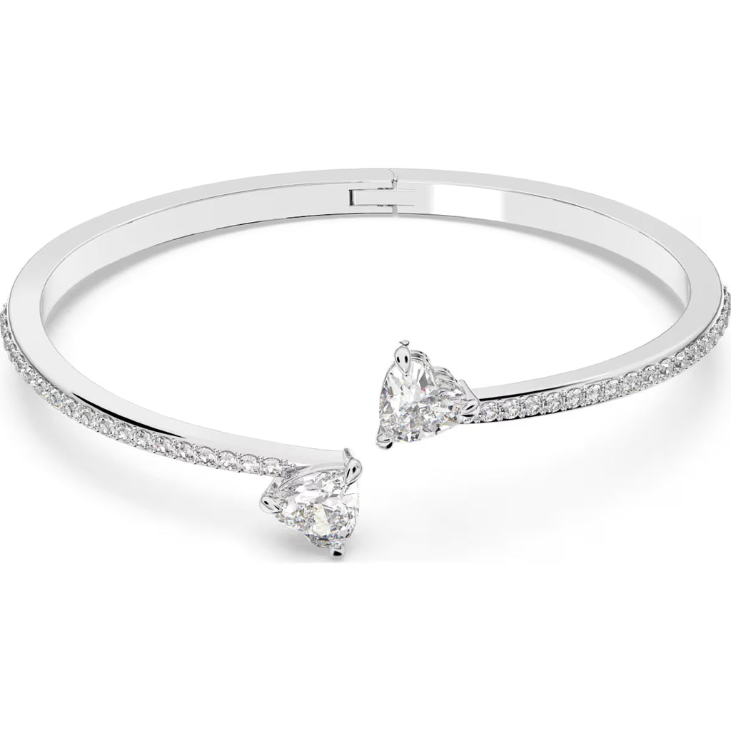 Swarovski Mesmera Attract Double Heart Bangle White 5535354