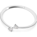Swarovski Mesmera Attract Double Heart Bangle White 5535354 Swarovski