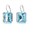 Swarovski Millenia Blue Square Drop Earrings 5619472 Swarovski