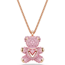 Swarovski Pink Teddy Pendant Necklace Rose Gold 5642976 Swarovski