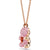 Swarovski Pink Teddy Pendant Necklace Rose Gold 5642976