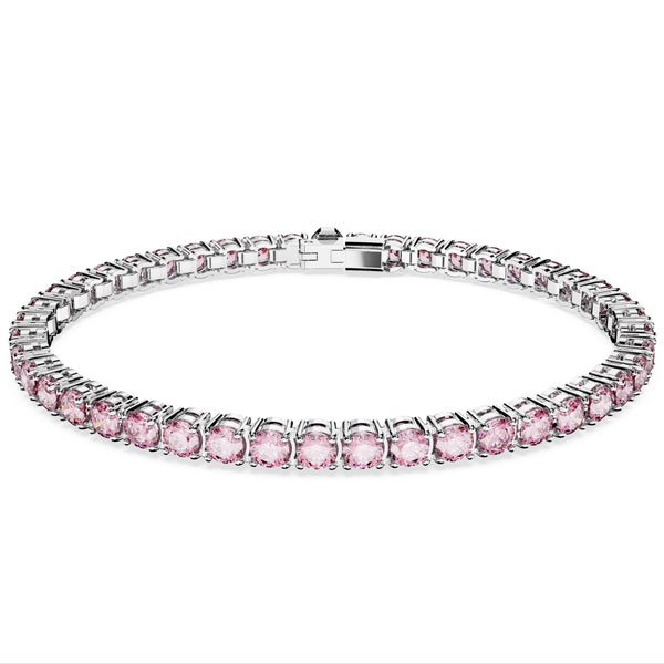 Swarovski Matrix Tennis Bracelet Pink 5648931