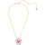 Swarovski Idyllia Flower Pendant Necklace Gold Pink 5650569