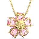 Swarovski Idyllia Flower Pendant Necklace Gold Pink 5650569
