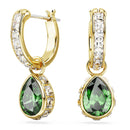 Swarovski Stilla Drop Earrings Green Pear 5662922