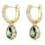 Swarovski Stilla Drop Earrings Green Pear 5662922