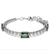 Swarovski Matrix Tennis Bracelet Green 5666422 Swarovski