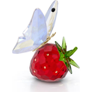 Swarovski Idyllia Butterfly and Strawberry Figurine 5666846 Swarovski