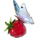 Swarovski Idyllia Butterfly and Strawberry Figurine 5666846 Swarovski