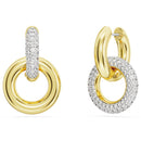 Swarovski Dextera Interlocking Hoop Drop Earrings 5668818