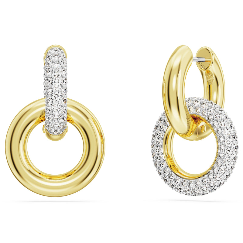 Swarovski Dextera Interlocking Hoop Drop Earrings 5668818