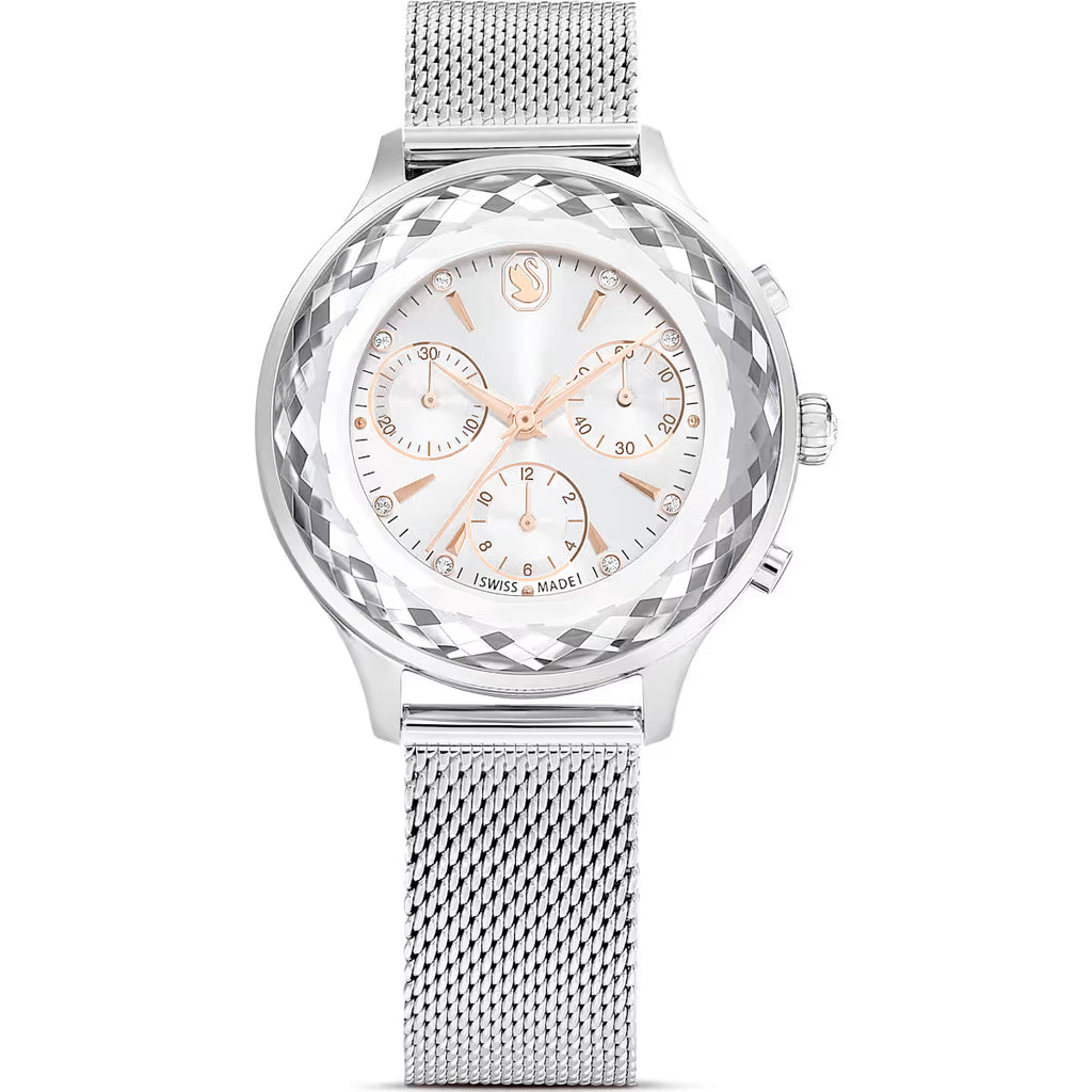 Swarovski Nova Chrono Ladies Watch Silver Mesh 5677503