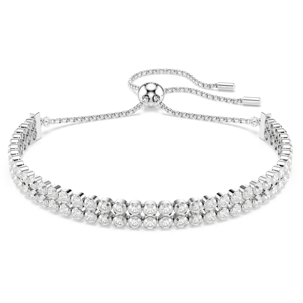Swarovski Matrix Double Tennis Bracelet Silver 5678252