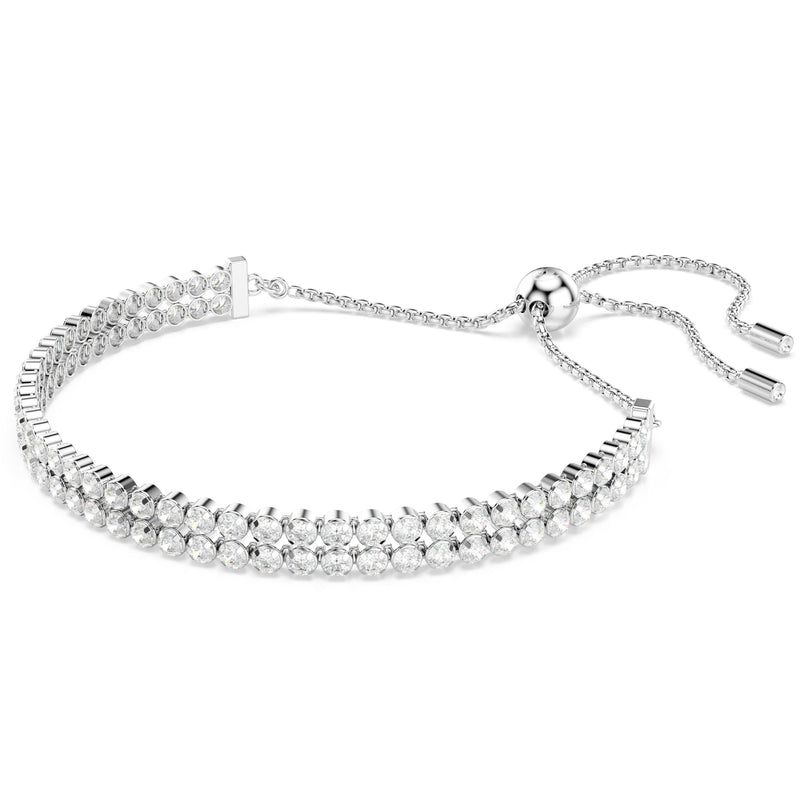 Swarovski Matrix Double Tennis Bracelet Silver 5678252