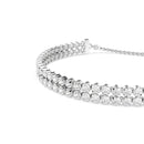 Swarovski Matrix Double Tennis Bracelet Silver 5678252