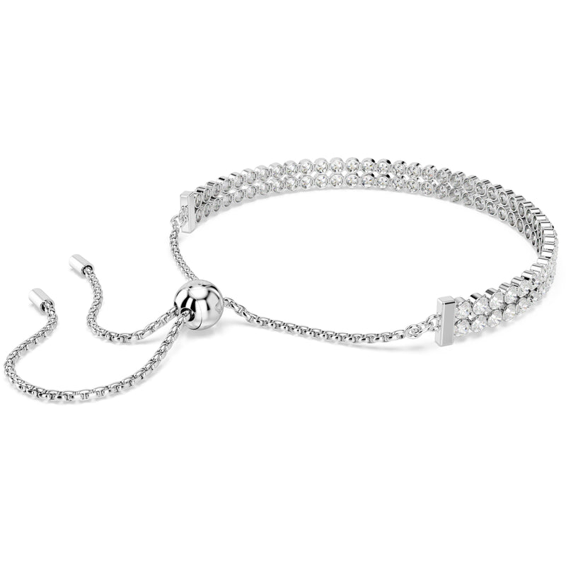 Swarovski Matrix Double Tennis Bracelet Silver 5678252