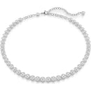 Swarovski Imber Tennis Necklace Round Cut Silver 5682595