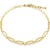 Swarovski Constella Paperclip Necklace Round Cut Gold 5683354