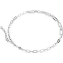 Swarovski Constella Paperclip Necklace Round Cut Silver 5683360