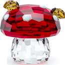 Swarovski Idyllia Mushroom and Ladybugs Figurine 5683436 Swarovski