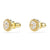 Swarovski Una Angelic Stud Earrings Gold 5686637