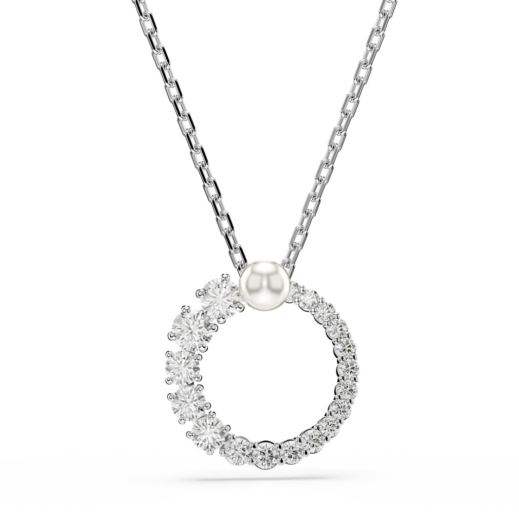 Swarovski Matrix Pendant Crystal Pearl Silver 5688751