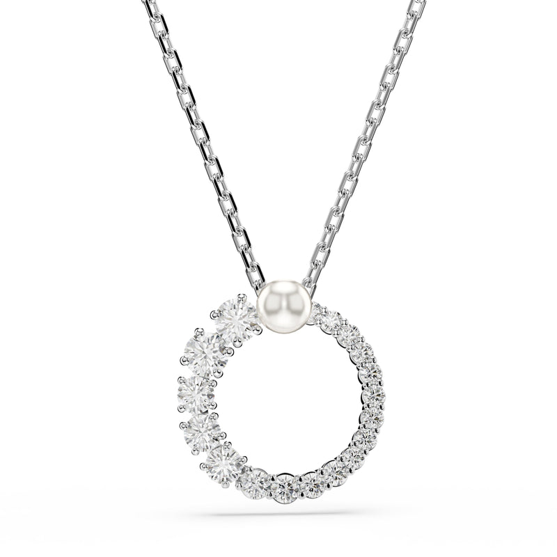 Swarovski Matrix Pendant Crystal Pearl Silver 5688751