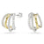 Swarovski Hyperbola Hoop Earrings Two-Tone 5689718