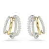 Swarovski Hyperbola Hoop Earrings Two-Tone 5689718 Swarovski