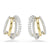 Swarovski Hyperbola Hoop Earrings Two-Tone 5689718