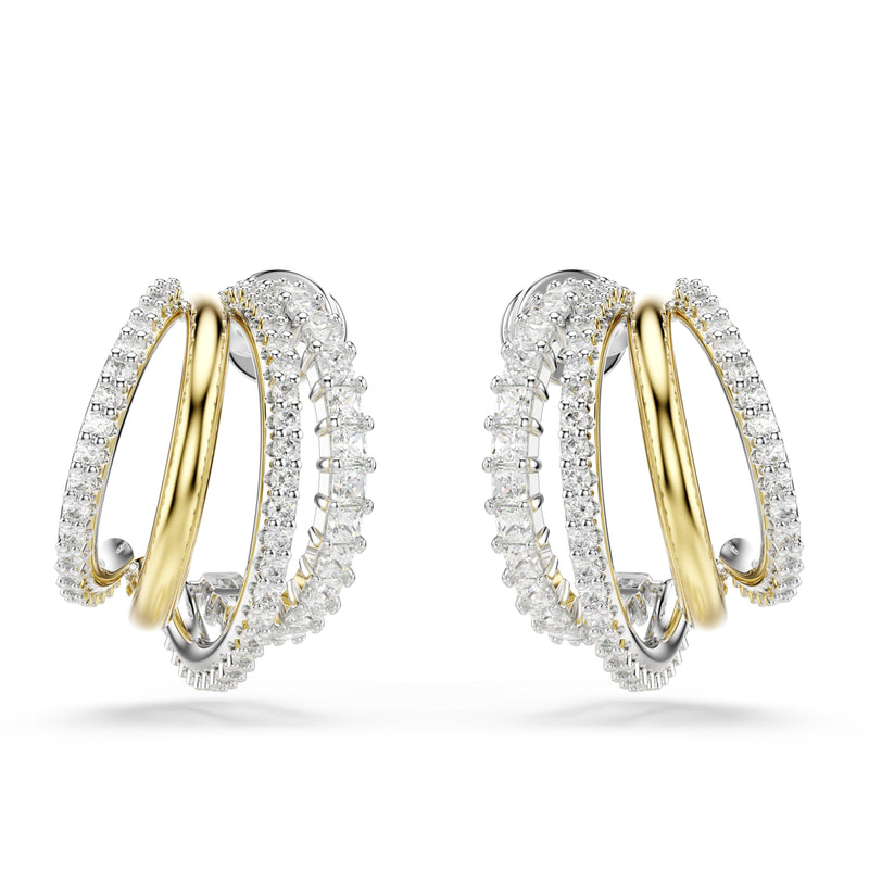 Swarovski Hyperbola Hoop Earrings Two-Tone 5689718