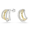 Swarovski Hyperbola Hoop Earrings Two-Tone 5689718 Swarovski