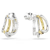 Swarovski Hyperbola Hoop Earrings Two-Tone 5689718 Swarovski