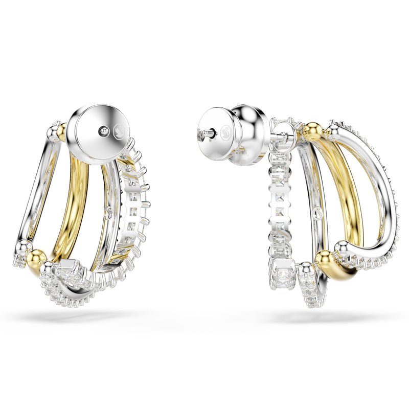 Swarovski Hyperbola Hoop Earrings Two-Tone 5689718
