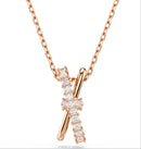 Swarovski Hyperbola Twist Necklace Rose Gold 5689788