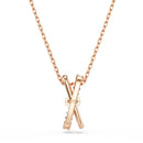 Swarovski Hyperbola Twist Necklace Rose Gold 5689788