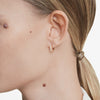 Swarovski Matrix Hoop Earrings Round Rose Gold 5690669 Swarovski