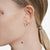 Swarovski Matrix Hoop Earrings Round Rose Gold 5690669
