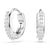 Swarovski Matrix Round Hoop Earrings Silver 5690670