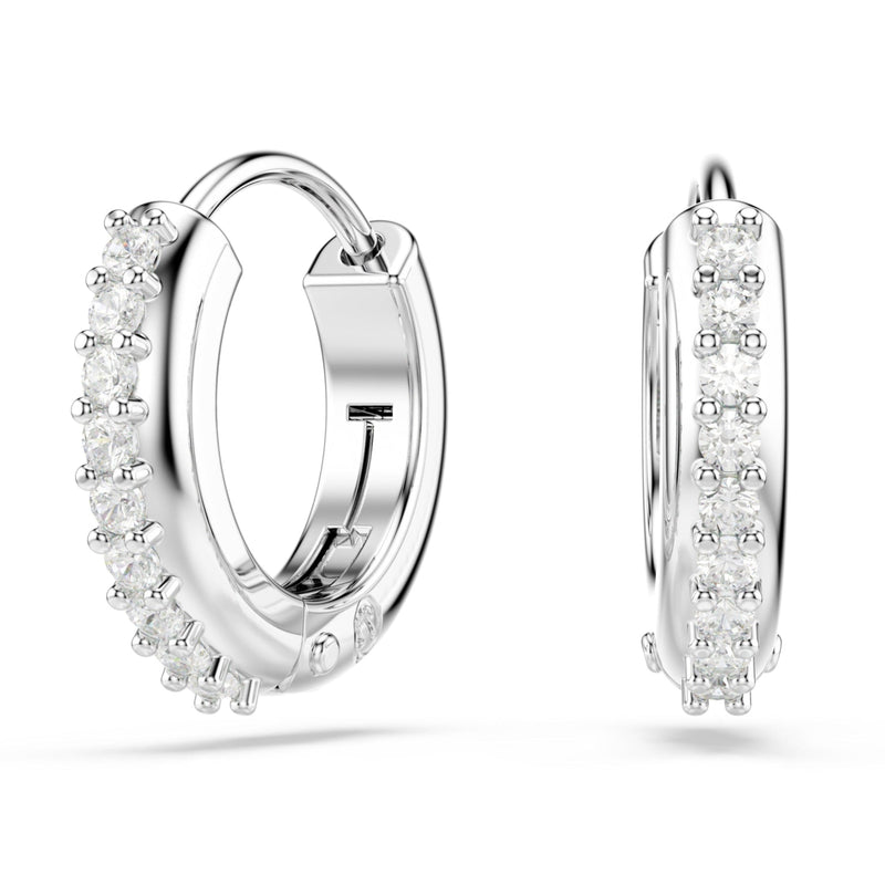 Swarovski Matrix Round Hoop Earrings Silver 5690670