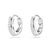 Swarovski Matrix Round Hoop Earrings Silver 5690670
