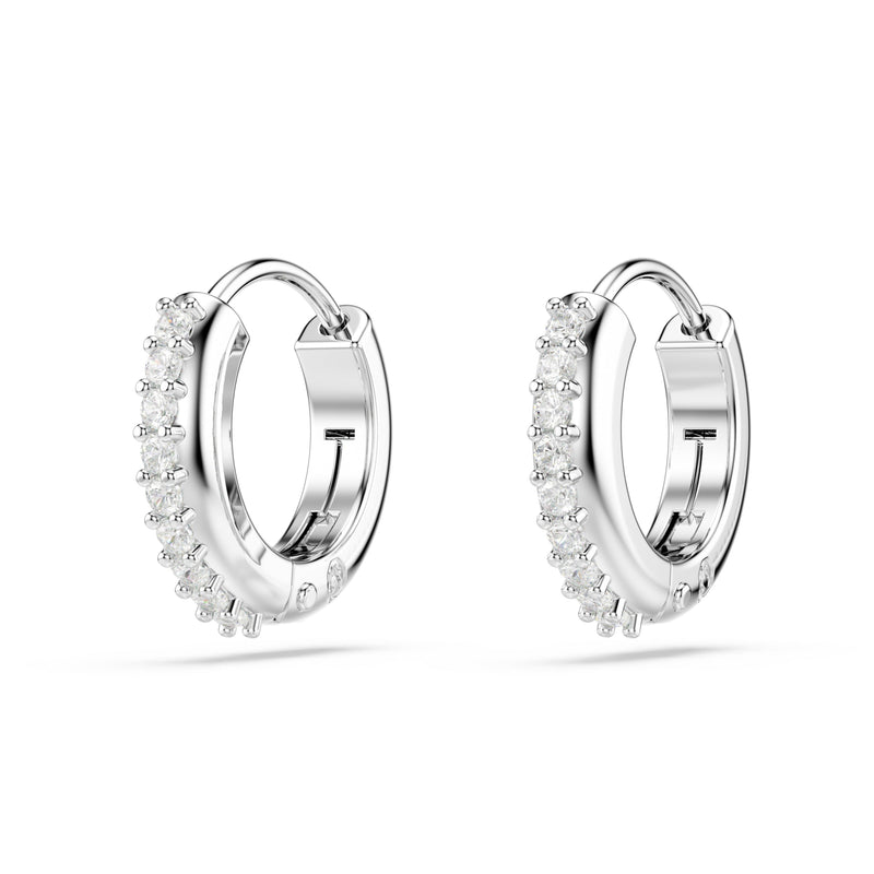 Swarovski Matrix Round Hoop Earrings Silver 5690670