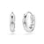 Swarovski Matrix Round Hoop Earrings Silver 5690670