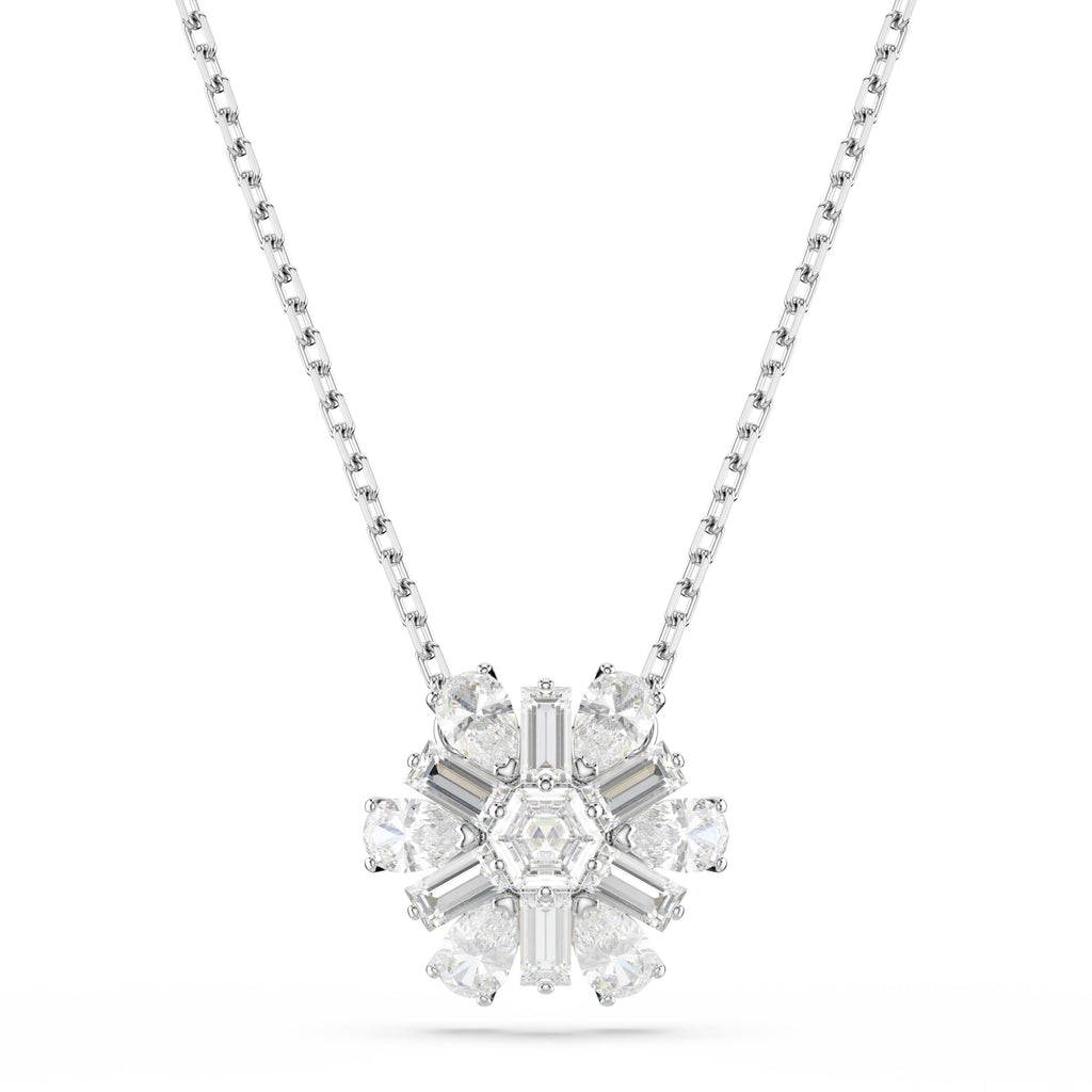 Swarovski Idyllia Snowflake Pendant Necklace Silver 5691484