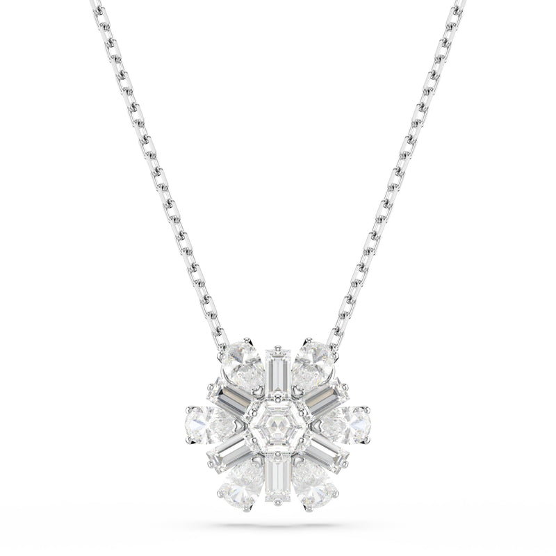 Swarovski Idyllia Snowflake Pendant Necklace Silver 5691484