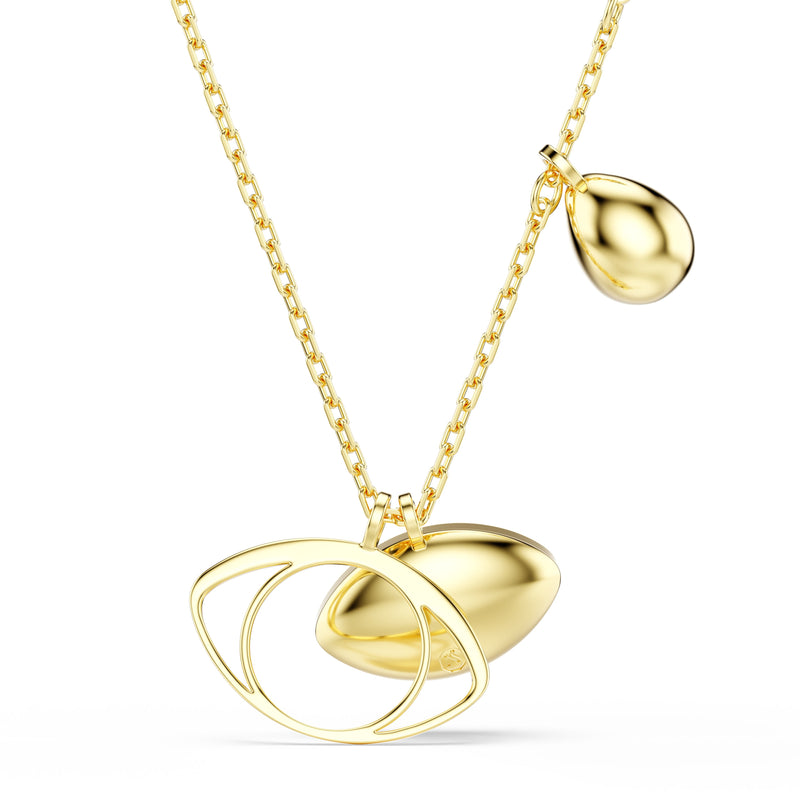 Swarovski Symbolica Evil Eye Pendant Necklace Gold 5692178