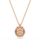 Swarovski Dextera Pendant Necklace Rose Gold Round 5692257